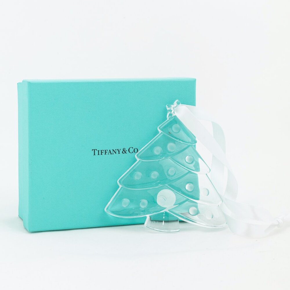 Tiffany & Co. Glass Christmas Tree Ornament